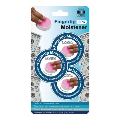 Nadex Coins .375 oz. Fingertip Moistener, White (NWHNCC11131)