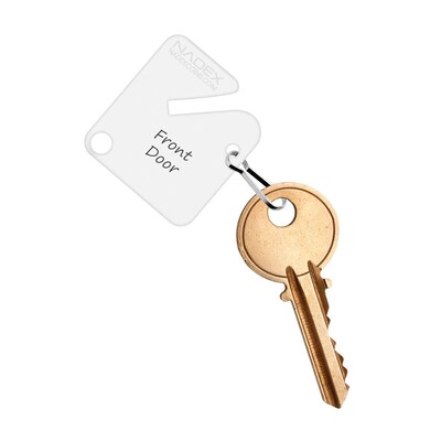 Nadex Coins Slotted Key Tags, 20 Pack, (NCS8-1148)