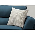 Monarch Specialties 18 x 18 Polyester Light Grey Accent Pillow (I 9200)