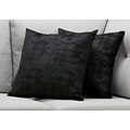 Monarch Specialties 18 x 18 Polyester Black Accent Pillow, Set of 2 (I 9253)