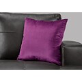 Monarch Specialties 18 x 18 Polyester Purple Accent Pillow (I 9302)