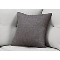 Monarch Specialties 18 x 18 Polyester Dark Grey Accent Pillow (I 9312)