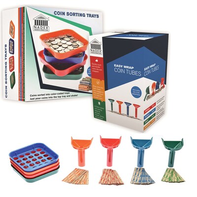 Nadex Coins Sort and Wrap Set with 350 Coin Wrappers (NCS8-1006)