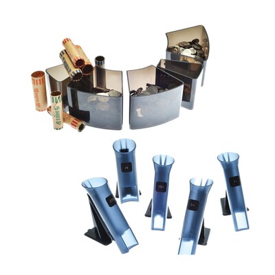Nadex Coins S540 Coin Sorters, 5 Compartments, Black (NWHNCS81109)