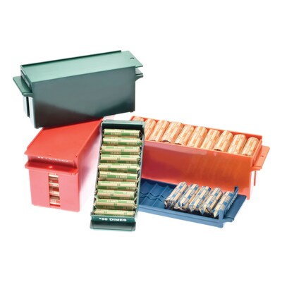 Nadex Coins Rolled Coin Storage Boxes and Trays, 8-Piece Set (NCS8-9999997685)