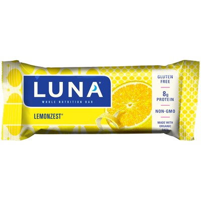 Luna Gluten Free Lemon Zest Nutrition Bar, 15 Bars/Box (CCC210004)