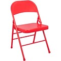 Advantage Red Metal Folding Chair (EDPI903M-RED)
