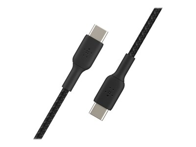 Belkin BOOST CHARGE 6.56' USB Type-C to Type-C Power Cable, Male to Male, Black (CAB004BT2MBK)