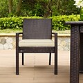 Crosley Palm Harbor Outdoor Wicker Dining Chair (Set Of Two) (CO7133-BR)