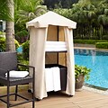 Crosley Palm Harbor Outdoor Wicker Towel Valet With Sand Cover (CO7304-BR)