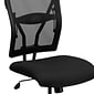 Flash Furniture HERCULES Series Armless Ergonomic Mesh Swivel Big & Tall Executive Office Chair, Black (WL5029SYG)