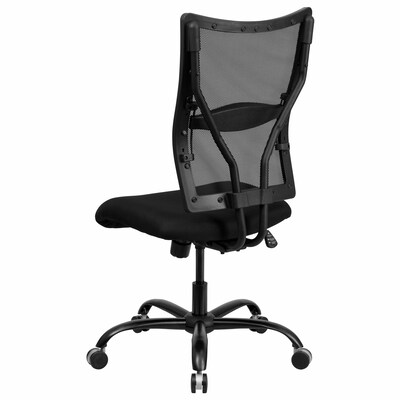 Flash Furniture HERCULES Series Armless Ergonomic Mesh Swivel Big & Tall Executive Office Chair, Black (WL5029SYG)