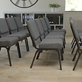 Flash Furniture HERCULES 21 Church Chairs W/3.75 Seat Silver Vein Frame (XUCH0221GYSV)