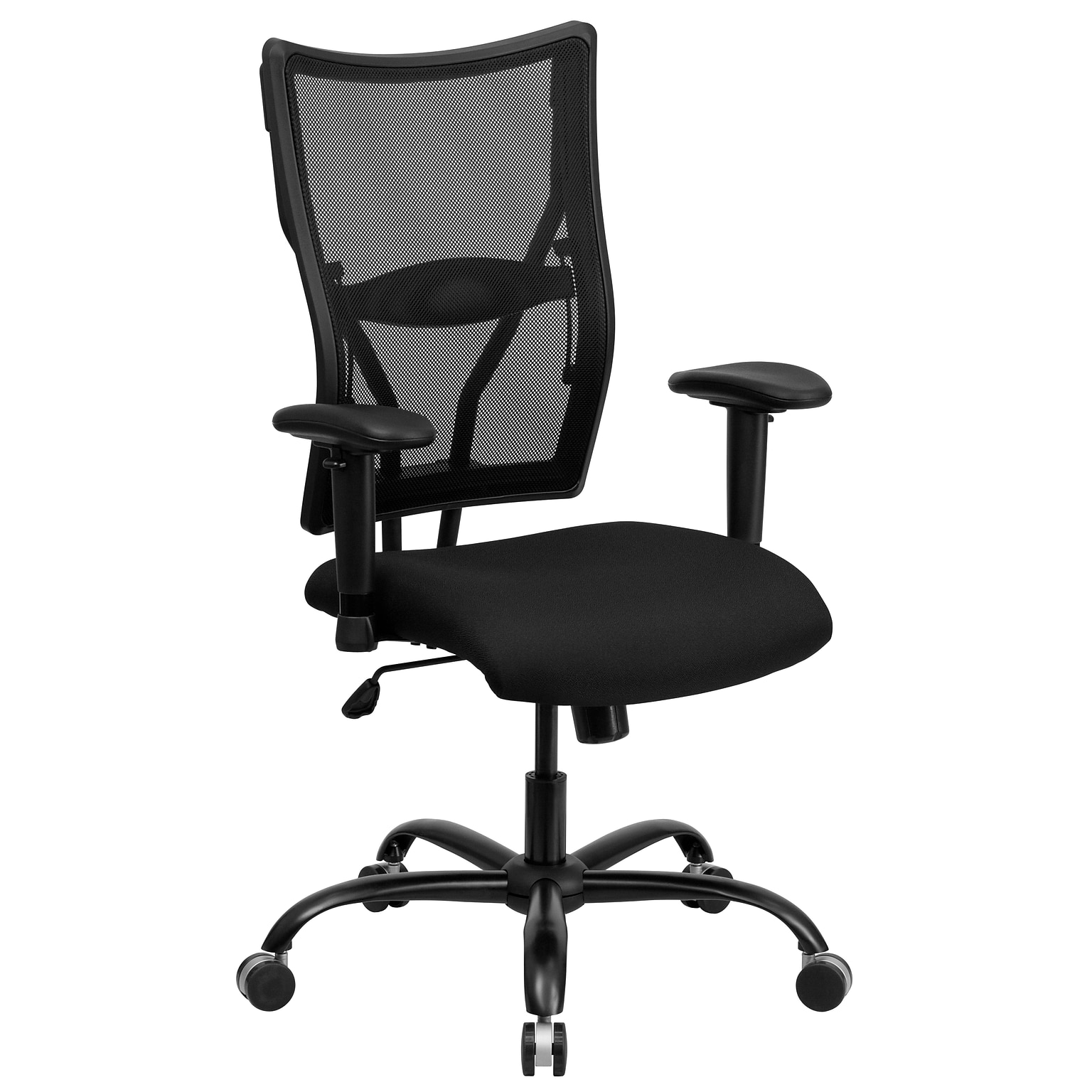 Flash Furniture HERCULES Series Ergonomic Mesh Swivel Big & Tall Executive Office Chair, Black (WL5029SYGA)