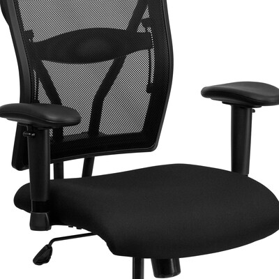 Flash Furniture HERCULES Series Ergonomic Mesh Swivel Big & Tall Executive Office Chair, Black (WL5029SYGA)