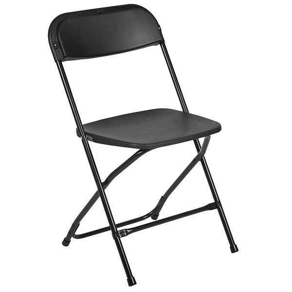 Flash Furniture HERCULES Plastic Office Chair, Black (LE-L-3-BK-GG)