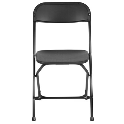 Flash Furniture HERCULES Plastic Office Chair, Black (LE-L-3-BK-GG)