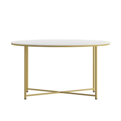 Flash Furniture Hampstead Collection Coffee Table, White (NANJH1787CT)