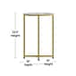 Flash Furniture Greenwich Collection End Table, Clear/Matte Gold (NANJH1786ET)