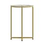 Flash Furniture Greenwich Collection End Table, Clear/Matte Gold (NANJH1786ET)