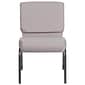 Flash Furniture HERCULES Series Fabric Church Stacking Chair, Gray Dot/Silver Vein Frame (FDCH02214SVGYDT)