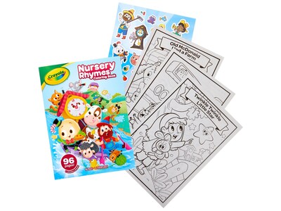 Crayola Nursery Rhymes Coloring Book, 96 Pages (04-1079)