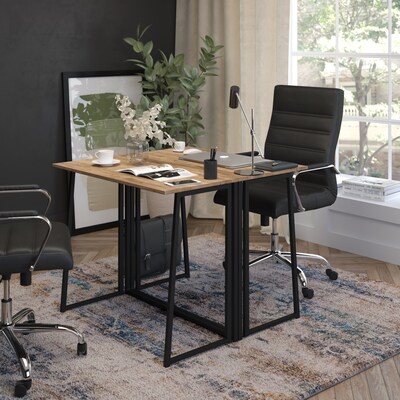 Flash Furniture Plastic Mobile Desk Chair, Dark Gray (YUYCX019DG)