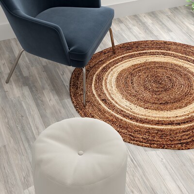 Flash Furniture Dana Collection Polyester 118" x 96" Rectangular Handmade Rug, Blue (RCRG19016810)