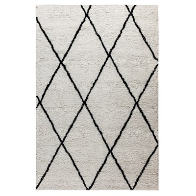 Flash Furniture Dana Collection Polyester 84 x 61.5 Rectangular Handmade Rug, Blue (RCRG1901657)