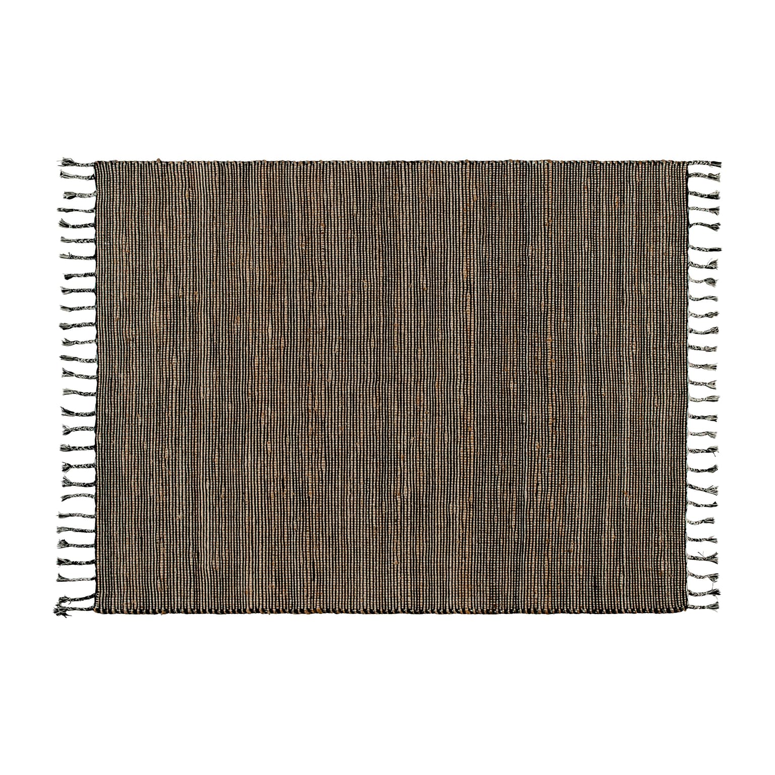 Flash Furniture Prima Collection Jute 120 x 95 Rectangular Machine Braided Rug, Natural (RCJR204512810)