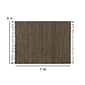 Flash Furniture Prima Collection Jute 120" x 95" Rectangular Machine Braided Rug, Natural (RCJR204512810)