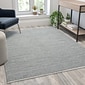 Flash Furniture Roxy Collection Polyester 120 x 94 Rectangular Machine Made Rug, Charcoal/Ivory (R