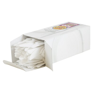 JAM PAPER Big Party Pack of Premium Plastic Knives, White, 100 Disposable Knives/Box