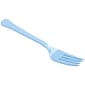 JAM PAPER Premium Utensils Party Pack, Plastic Forks, Light Blue, 48 Disposable Forks/Pack