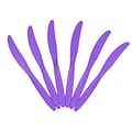 JAM PAPER Big Party Pack of Premium Plastic Knives, Purple, 100 Disposable Knives/Box