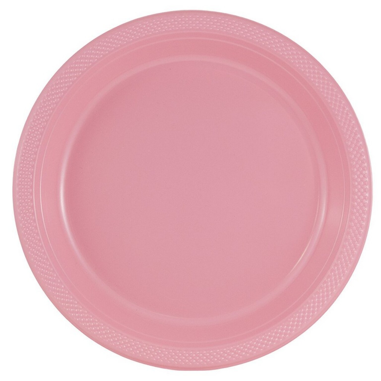 JAM Paper 10 1/4 Plastic Plates, Light Pink, 20 Plates/Pack (10255LPPI)
