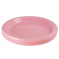 JAM PAPER Round Plastic Party Plates, Large, 10 1/4 inch, Light Pink, 20/Pack