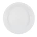 JAM PAPER Round Plastic Party Plates, Large, 10 1/4 inch, White, 20/Pack