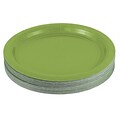 JAM PAPER Round Paper Party Plates, Medium, 9 Inch, Lime Green, 50/pack