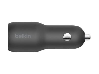 Belkin BoostCharge USB Car Charger for Portable, Black (CCB004btBK)