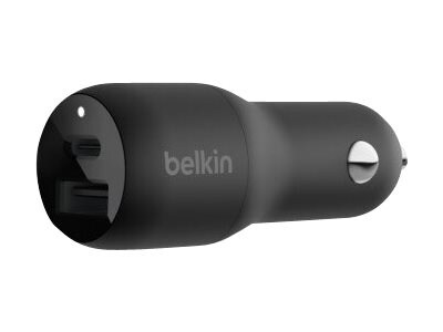 Belkin BoostCharge USB Car Charger for Portable, Black (CCB004btBK)