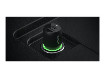 Belkin BoostCharge USB Car Charger for Portable, Black (CCB004btBK)