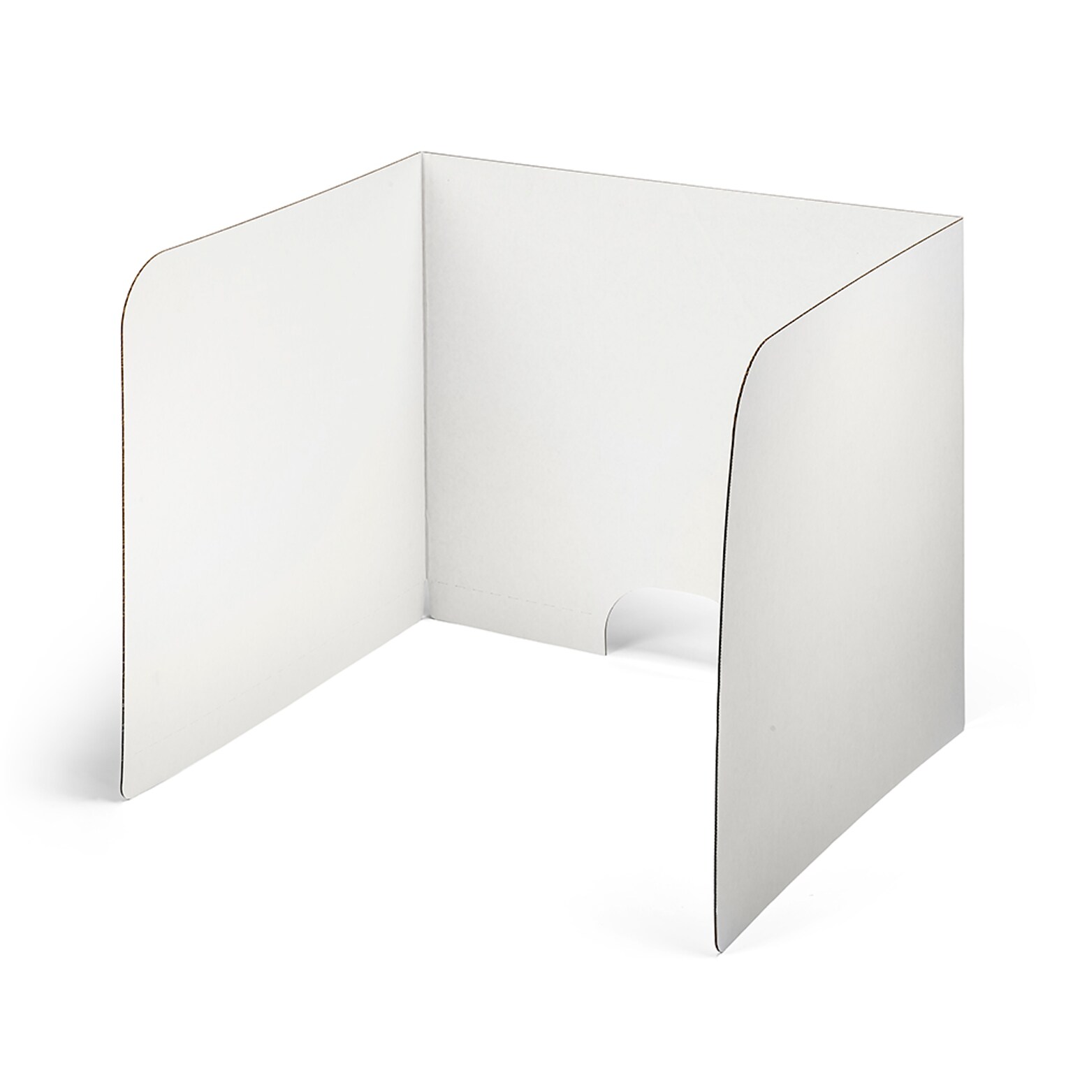 Classroom Products 24 Tall Computer Privacy Shield, White, 10/Box (2410 WH)