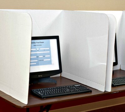 Classroom Products 19" Tall Computer Privacy Shield, Kraft, 10/Box (1910 KR)