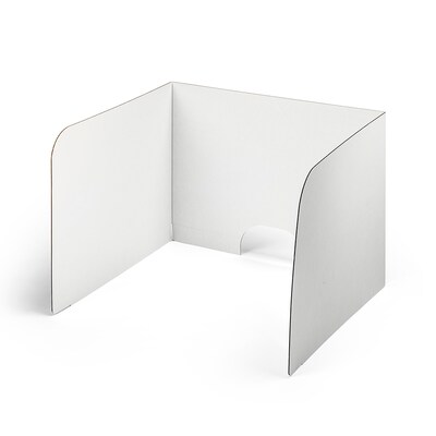 Classroom Products 19 Tall Computer Privacy Shield, White, 10/Box (1910 WH)
