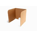 Classroom Products 20 Tall Laptop Carrel Privacy Shield, Kraft, 10/Box (2010 KR)