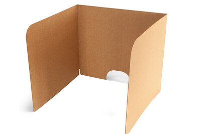 Classroom Products 24 Tall Computer Privacy Shield, Kraft, 20/Box (2420 KR)