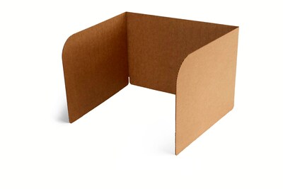 Classroom Products 13 Tall Privacy Shield, Kraft, 40/Box (1340 KR)