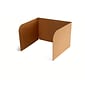 Classroom Products Foldable Cardboard Freestanding Privacy Shield, 13"H x 20"W, Kraft, 40/Box (1340 KR)