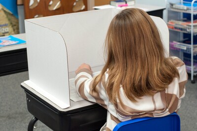 Classroom Products 13" Tall Privacy Shield, Kraft, 40/Box (1340 KR)